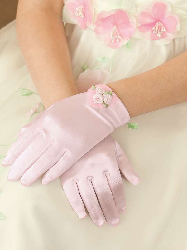 Перчатки детские (атласные), Perlitta PACG011201 розовый