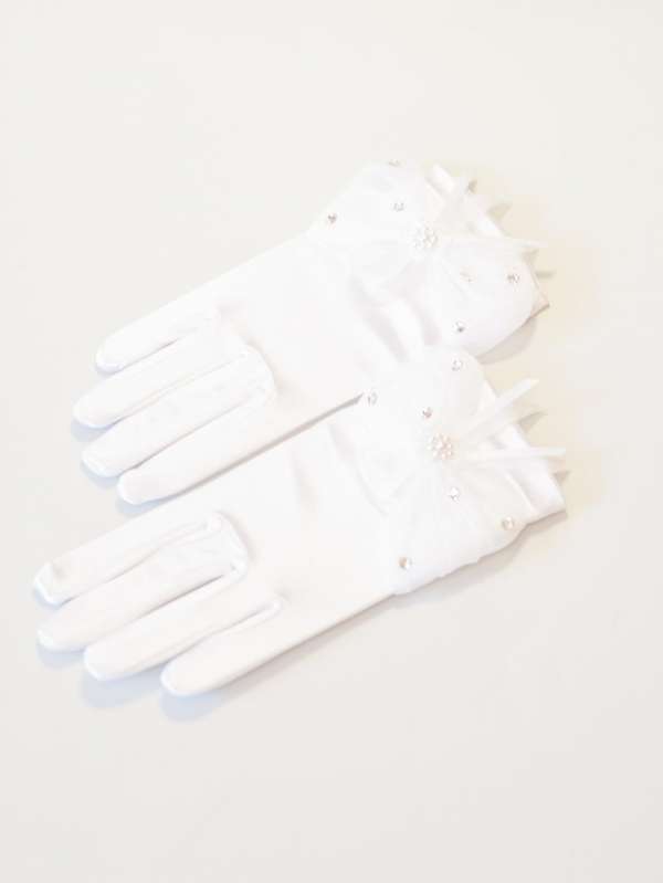Перчатки детские (атласные), Perlitta PACG011204 белый