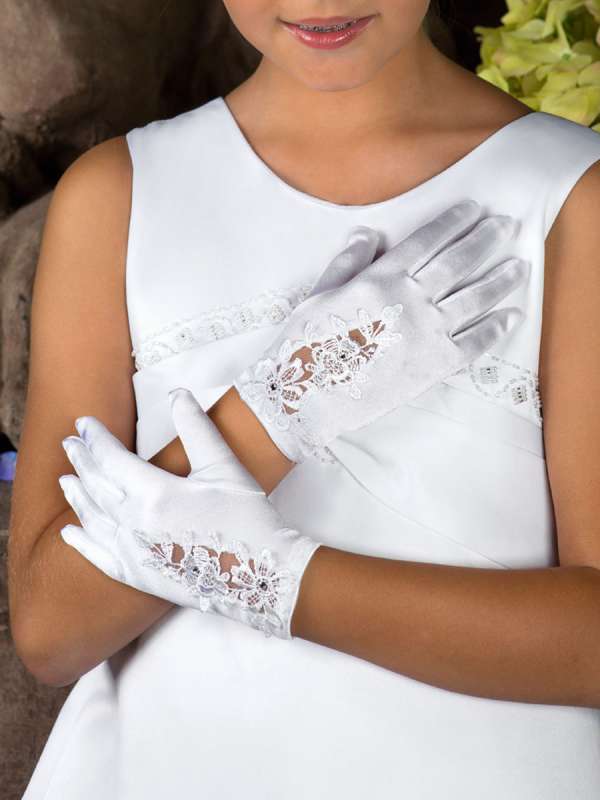 Перчатки для девочек, Perlitta PACG011314 белый