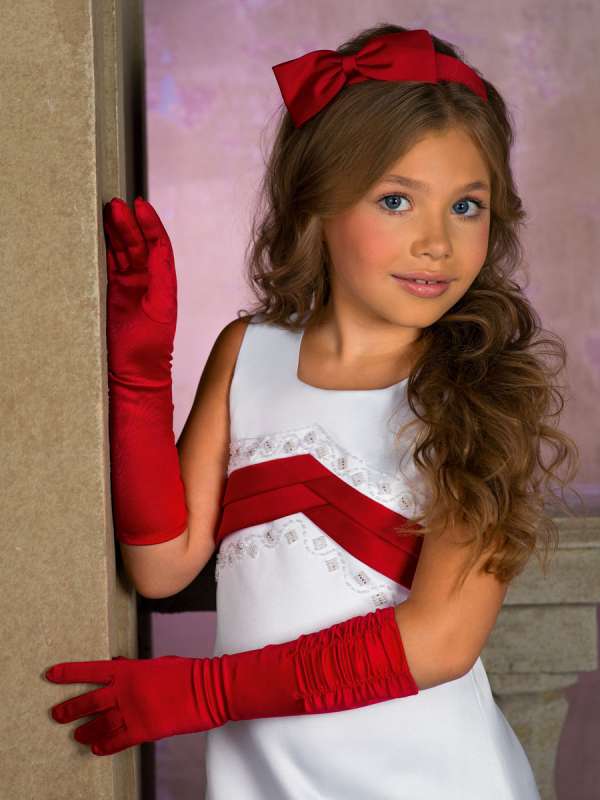 Перчатки для девочек, Perlitta PACG011330 красный