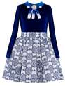 Платье, Perlitta PRA051602, royal blue/white, Perlitta PRA051602 синий