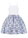 Топ с жакетом и юбка, Perlitta PRGt051604, royal blue/white, Perlitta PRGt051604 синий