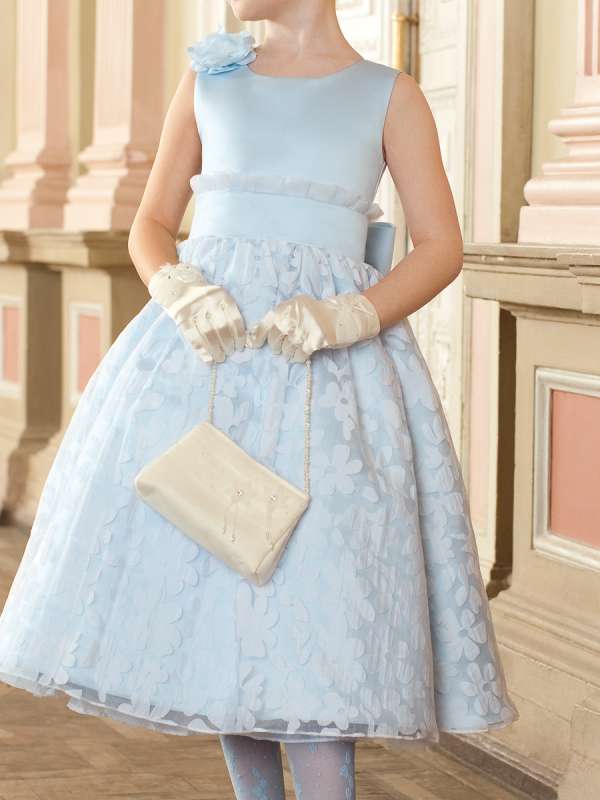 Платье праздничное для девочек, Perlitta PSA021203 голубой