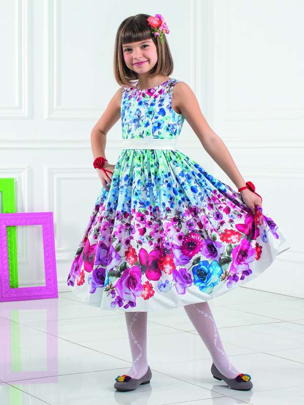 Платье для девочек, Perlitta PSA021501, мультиколор, Perlitta PSA021501 разноцветный