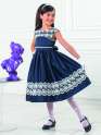 Платье для девочек, Perlitta PSA061501, тёмно-синий, Perlitta PSA061501 синий