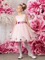 Платье праздничное для девочек+перчатки+ободок, Perlitta PSAK021402 розовый