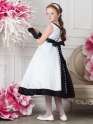 Платье праздничное для девочек+болеро+перчатки, Perlitta PSAK071406 белый