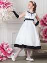 Платье праздничное для девочек+болеро+перчатки, Perlitta PSAK071406 белый