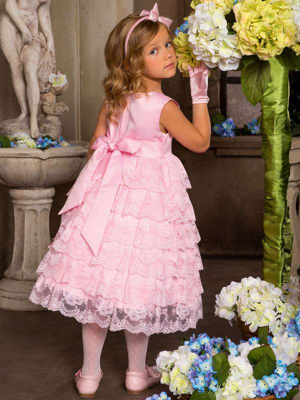 Нарядное платье с болеро, Perlitta PSAK121301 розовый
